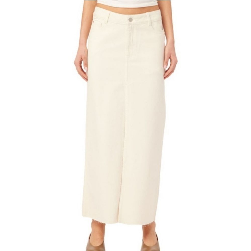 Dl1961 Asra Maxi Skirt ECRU Size 29 Nwt